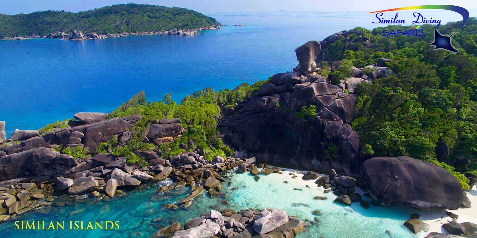 the Similan Islands aerial view