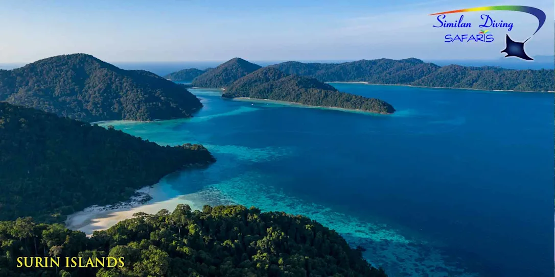 the Surin Islands aerial view